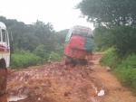 Camion dans la boue